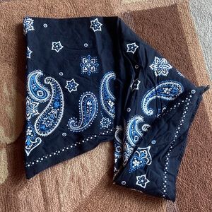 Strapless bandana scarf tube top